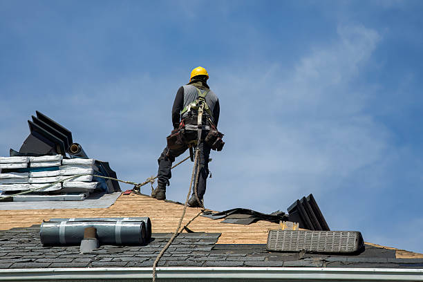 Professional Roofing technician working in Erin, NY